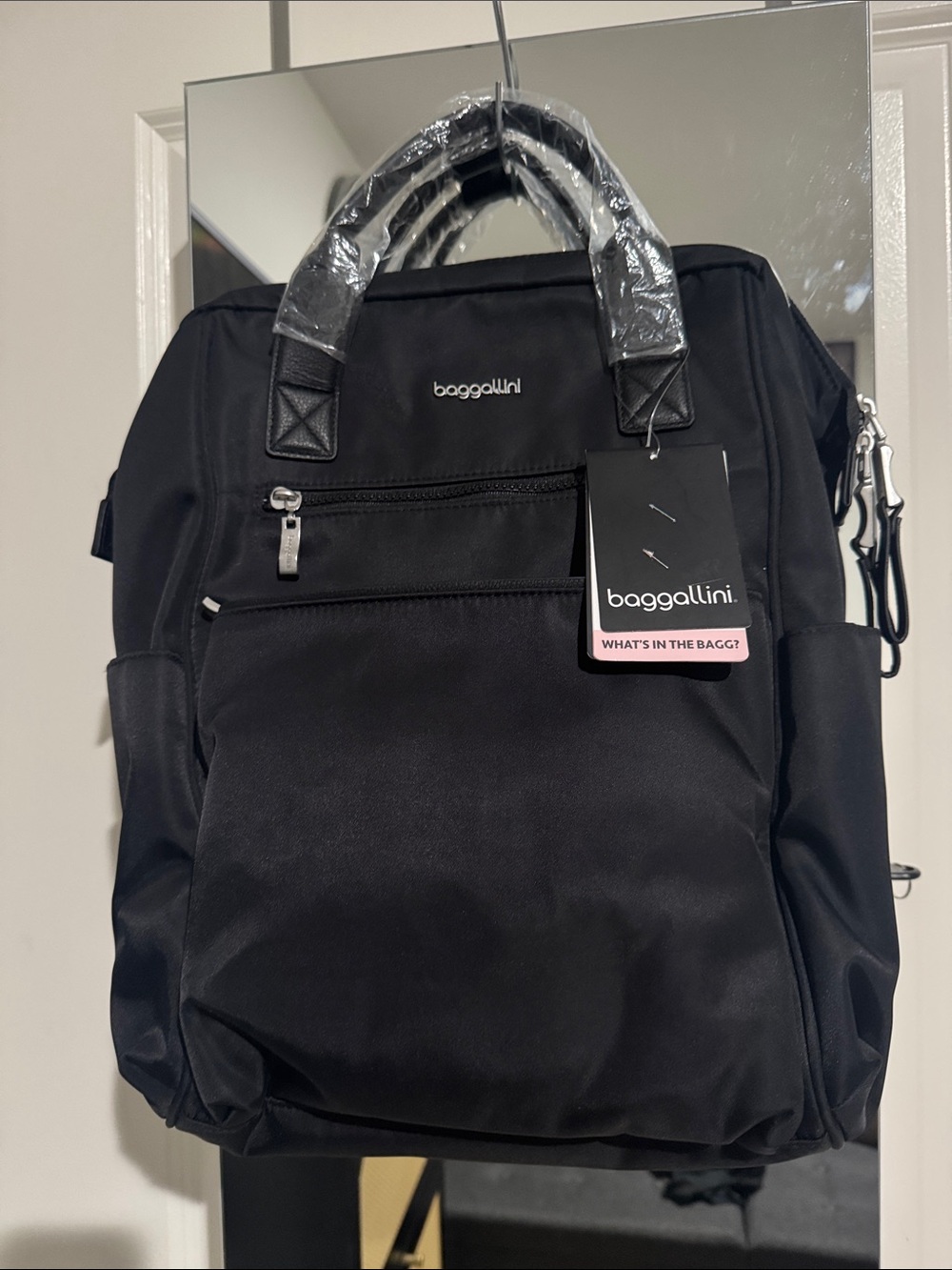 Baggallini Black Women's Convertible Backpack Tote